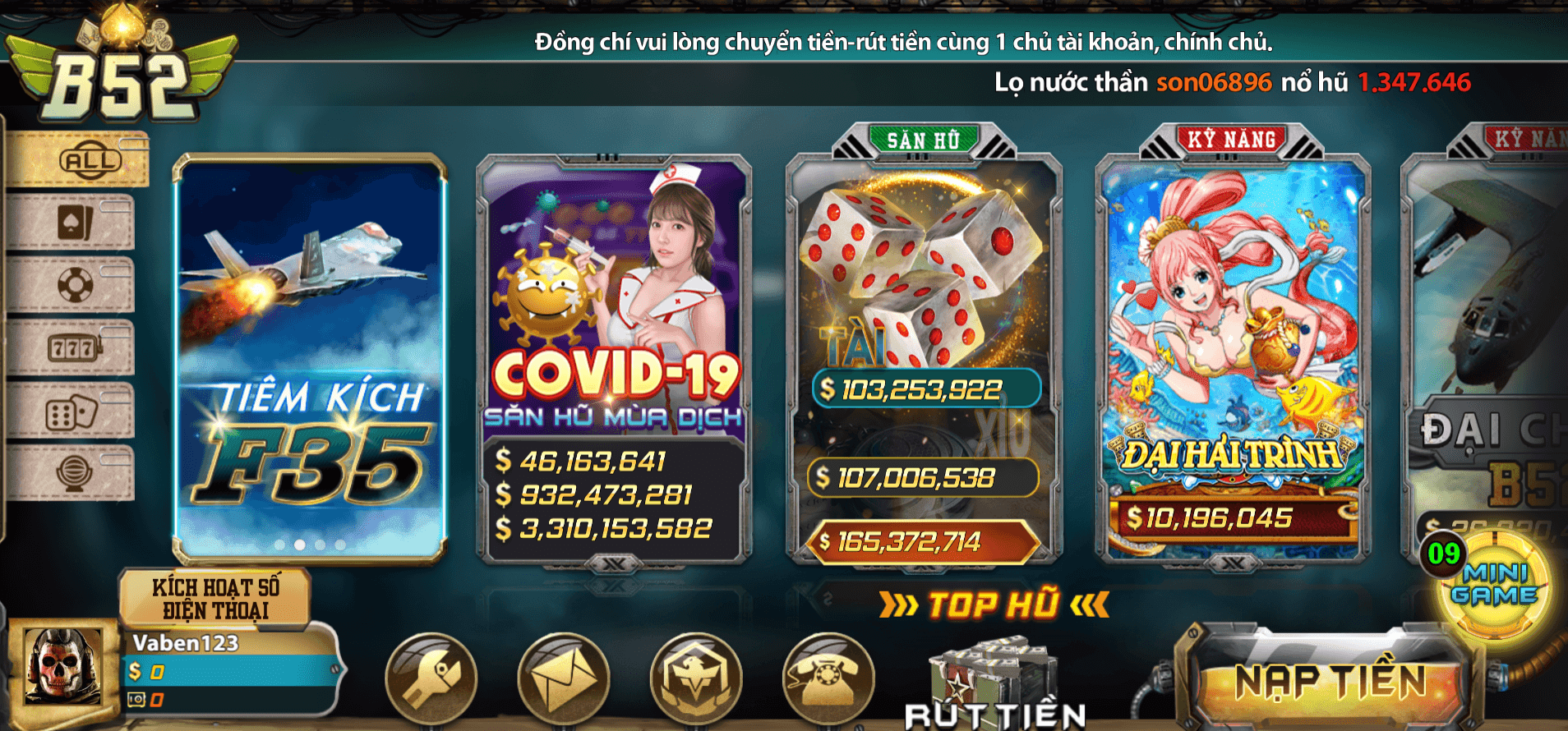 Chi tiết cách nạp tiền và nhận thưởng cho tân thủ tại cổng game B52 Chi tiết cách nạp tiền và nhận thưởng cho tân thủ tại cổng game B52