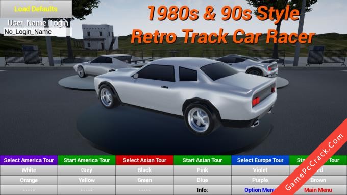 1980s90s Style – Retro Track Car Racer 