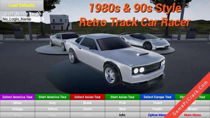 1980s90s Style – Retro Track Car Racer 